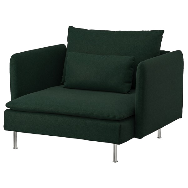 [IKEA/イケア/通販]SODERHAMN ソーデルハムン パーソナルチェア, タルミーラ ダークグリーン[6](a)(29508178)