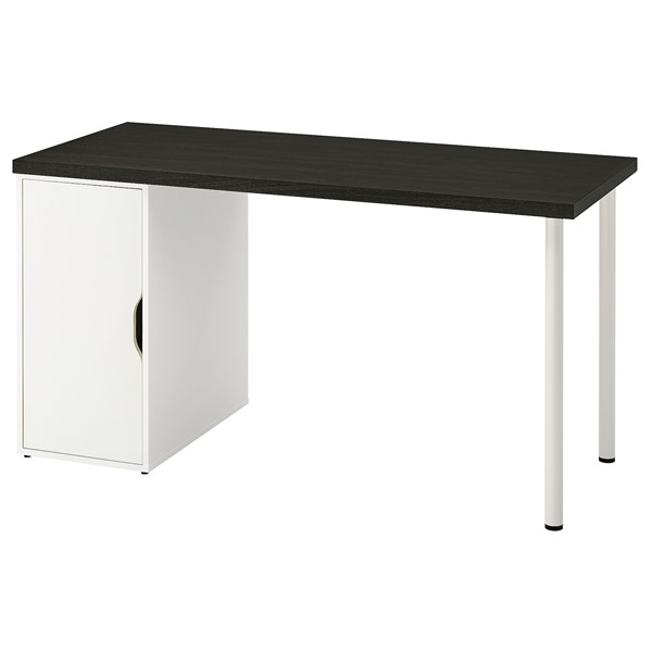 [IKEA/イケア/通信販売]LAGKAPTEN ラグカプテン / ALEX アレクス 学習机, 黒いこと赤銅色/白いこと[4](d)(49521522)