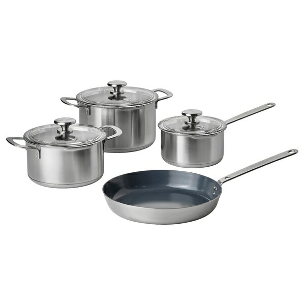 [IKEA/イケア/通販]HEMKOMST ヘムコムスト 調理器具7点セット, ステンレススチール[D](b)(50580105)