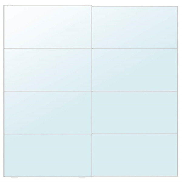 [IKEA/イケア/通信販売]AULI アウリ 引き戸 2枚組, 銀鏡硝子[3](a)(39560284)