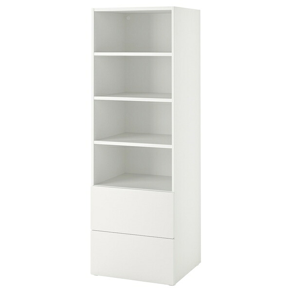[IKEA/イケア/通販]SMASTAD スモースタード / PLATSA プラッツァ 本棚, ホワイト ホワイト/引き出し2段付き[10](a)(29483267)｜WEBYセレクション　店
