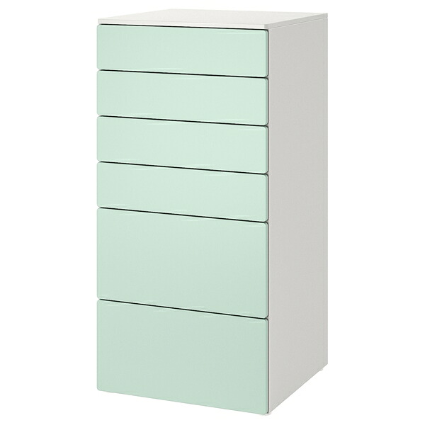 [IKEA/イケア/通販]SMASTAD スモースタード / PLATSA プラッツァ チェスト（引き出し&times;6）[15](a)(09545332)｜WEBYセレクション　店