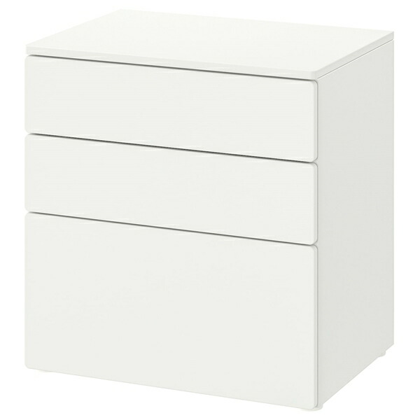 IKEA Brimnes チェスト（3段)※直接引取は1400円 BRIMNES ブリムネス チェスト（引き出し×3）, ホワイト