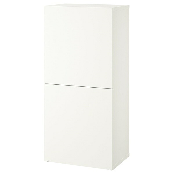 [IKEA/イケア/通販]BESTA ベストー シェルフユニット 扉付, ホワイト ラップヴィーケン/ホワイト[8](a)(99442061)