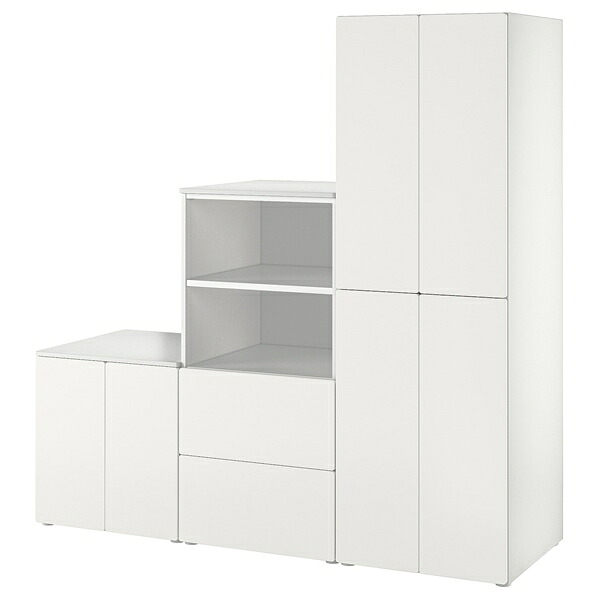 [IKEA/イケア/通販]SMASTAD スモースタード / PLATSA プラッツァ 収納コンビネーション, ホワイト/ホワイト[29](a)(89486098)