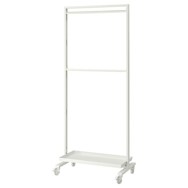 [IKEA/イケア/通信販売]MITTZON ミッツォーン 一こま キャスター/ハンガー線路/ディスプレイシェルフ付き添い人, 白いこと[4](a)(59535934)