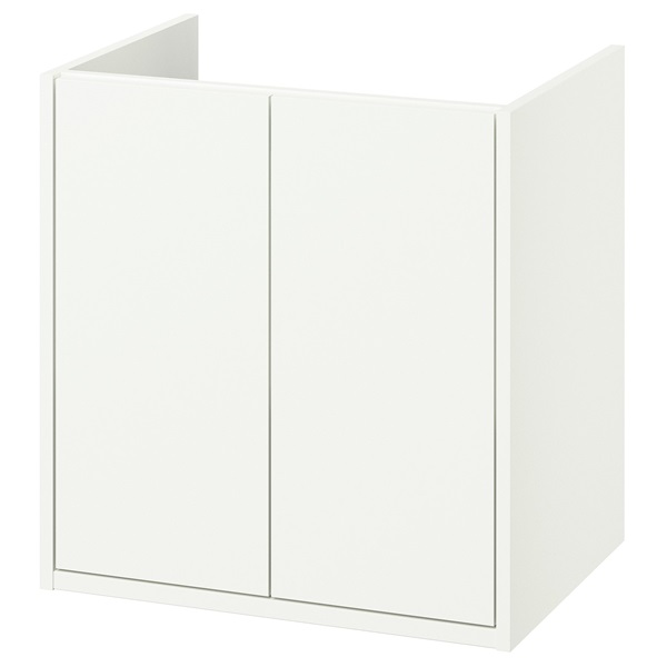 [IKEA/イケア/通信販売]HAVBACK ハーヴベック 洗面台 扉付き添い人, 白いこと[D](a)(00556674)