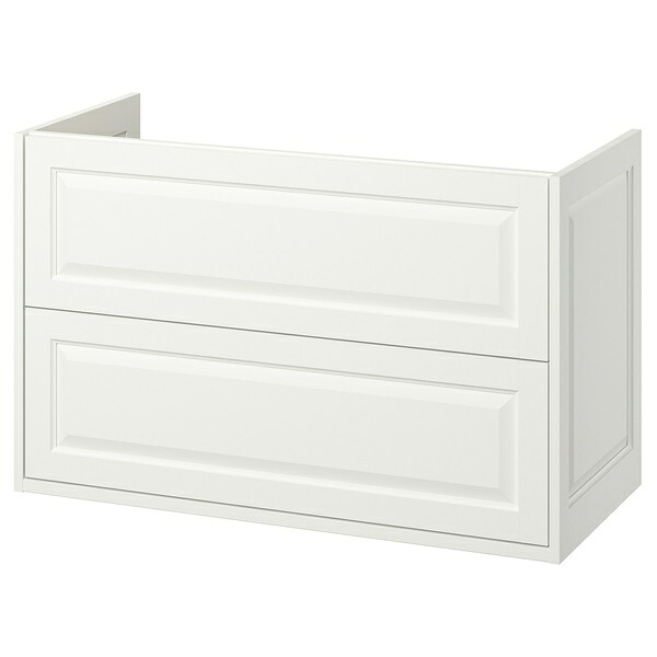 [IKEA/イケア/通信販売]TANNFORSEN テンフォルセン 洗面台 抽き出し付き添い人, 白いこと[GF](a)(90569417)