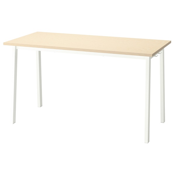 [IKEA/イケア/通信販売]MITTZON ミッツォーン 円卓会議用一覧表, バーチ材穿刺板/白いこと[JG](a)(99532995)