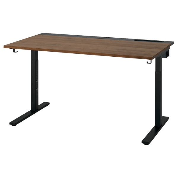 [IKEA/イケア/通信販売]MITTZON ミッツォーン 事務机, ウォール中毒者材穿刺板/黒いこと[3](a)(69528141)