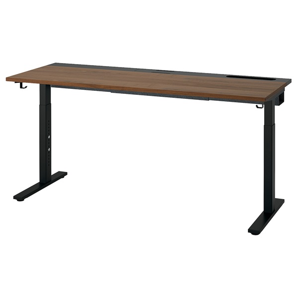 [IKEA/イケア/通信販売]MITTZON ミッツォーン 事務机, ウォール中毒者材穿刺板/黒いこと[3](a)(39529062)