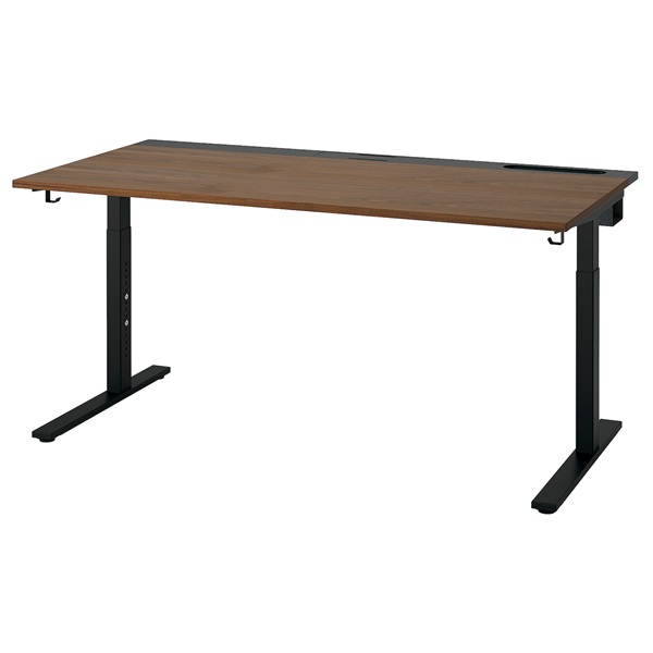 [IKEA/イケア/通信販売]MITTZON ミッツォーン 事務机, ウォール中毒者材穿刺板/黒いこと[KD](c)(09529129)