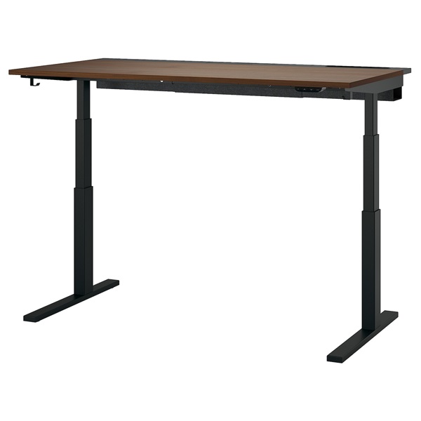 [IKEA/イケア/通信販売]MITTZON ミッツォーン 事務机 昇降式, 100V ウォール中毒者材穿刺板/黒いこと[4](c)(89530275)