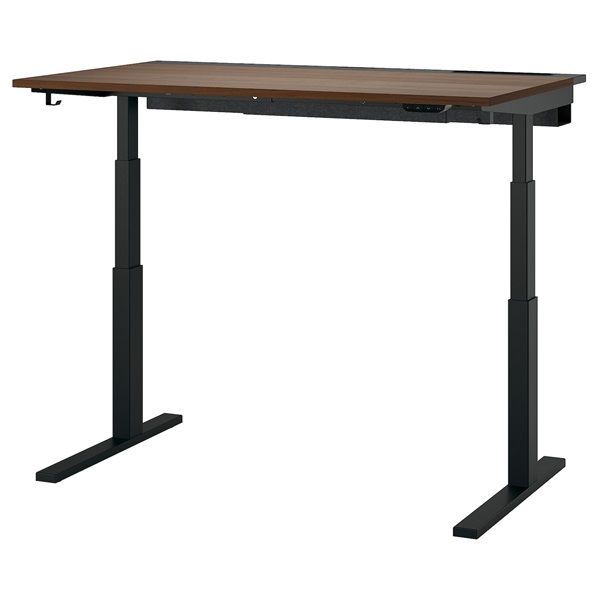 [IKEA/イケア/通信販売]MITTZON ミッツォーン 事務机 昇降式, 100V ウォール中毒者材穿刺板/黒いこと[4](c)(19528983)