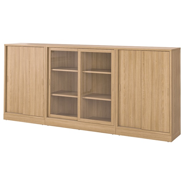 [IKEA/イケア/通信販売]TONSTAD トンスタード 納めるズボン下 引き戸付, オーク材材穿刺板/せつ然たる硝子[6](a)(89570252)