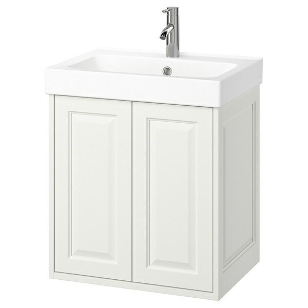 [IKEA/イケア/通販]TANNFORSEN テンフォルセン / ORRSJON オルショーン 洗面台 扉/深型洗面ボウル/水栓付き, ホワイト[4](a)(19516683)｜WEBYセレクション　店