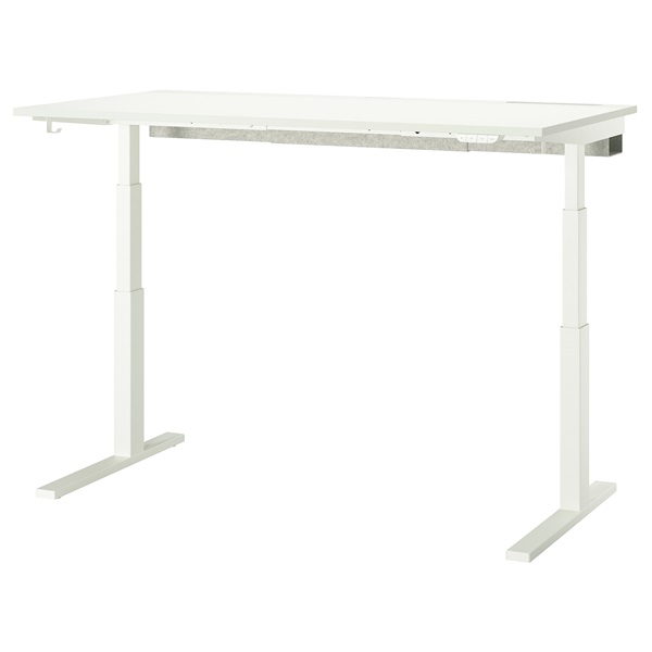[IKEA/イケア/通信販売]MITTZON ミッツォーン 事務机 昇降式, 100V 白いこと[4](a)(29529963)