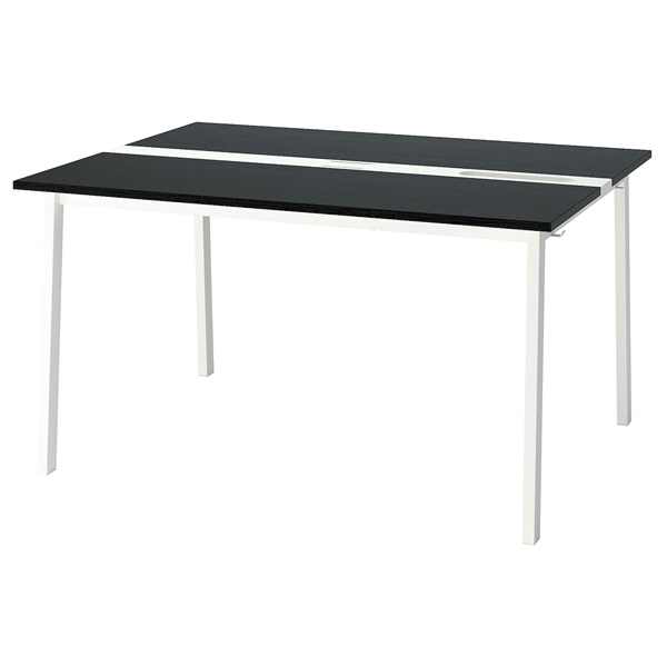 [IKEA/イケア/通信販売]MITTZON ミッツォーン 話し合い用時刻表, ブラックステインアッシュ材穿刺板/白いこと[4](a)(79533397)
