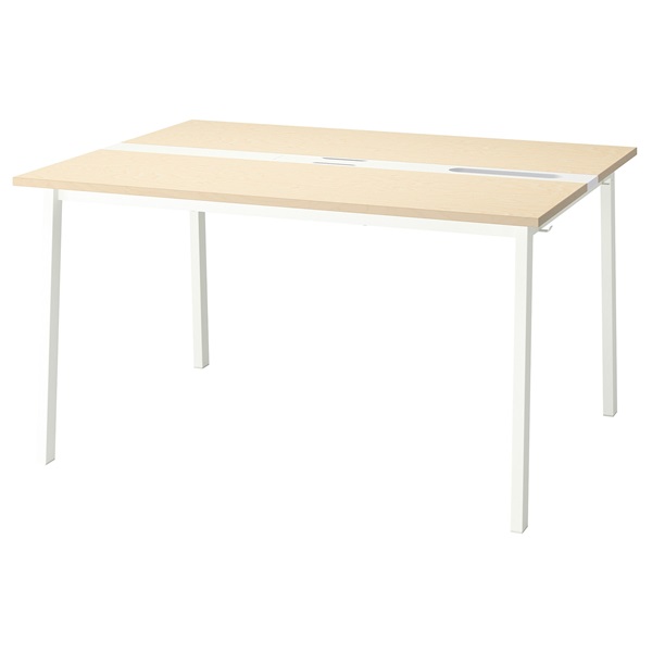 [IKEA/イケア/通信販売]MITTZON ミッツォーン 話し合い用時刻表, バーチ材穿刺板/白いこと[4](a)(89533387)