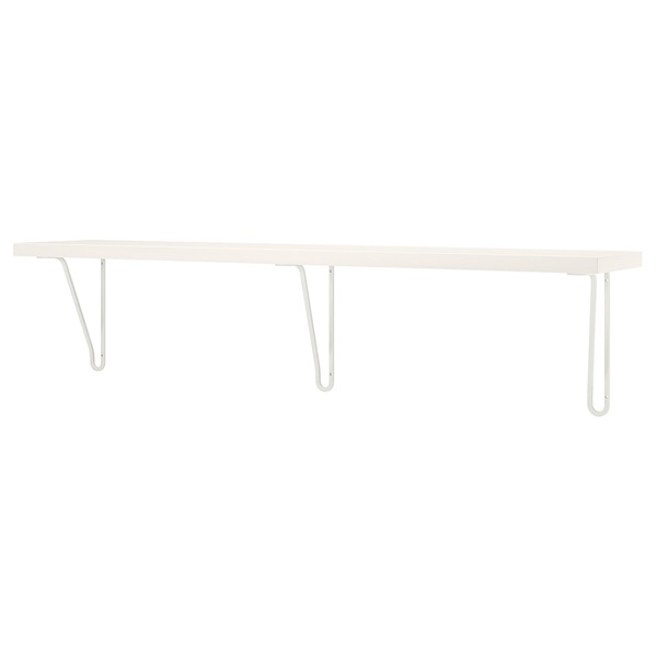 [IKEA/イケア/通信販売]BERGSHULT ベリスフルト / FORLAGGARE フォールレガレ ウォールシェルフ, 白いこと/白いこと[4](a)(89562718)