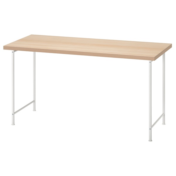 [IKEA/イケア/通信販売]LAGKAPTEN ラグカプテン / SPAND スペンド 事務机, ホワイトステインオーク調/白いこと[3](a)(49563692)