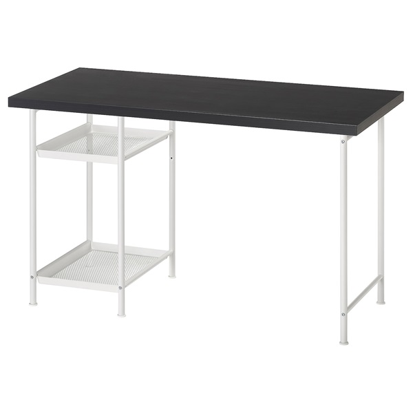 [IKEA/イケア/通信販売]LAGKAPTEN ラグカプテン / SPAND スペンド 事務机, 黒いこと赤銅色/白いこと[4](c)(39563621)