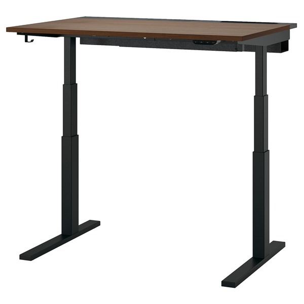 [IKEA/イケア/通販]MITTZON ミッツォーン デスク 昇降式, 100V ウォールナット材突き板/ブラック[4](c)(49527897)｜WEBYセレクション　店