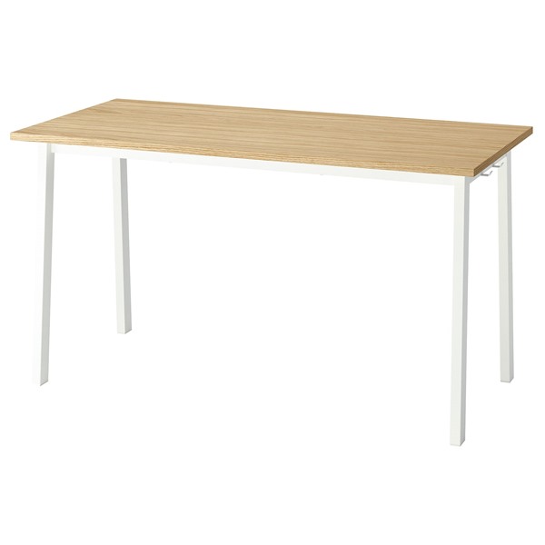 [IKEA/イケア/通信販売]MITTZON ミッツォーン 円卓会議用一覧表, オーク材材穿刺板/白いこと[JG](a)(59532921)