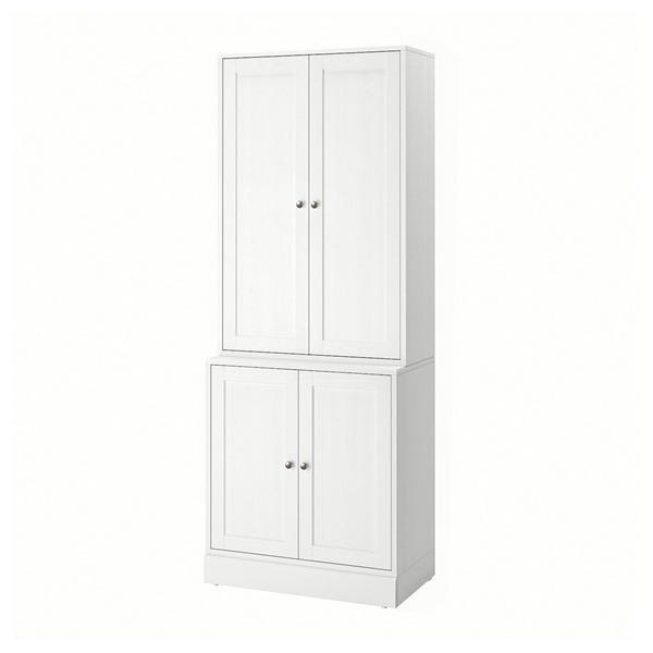[IKEA/イケア/通信販売]HAVSTA ハーヴスタ 納めるズボン下 扉付, 白いこと[3](a)(69563144)
