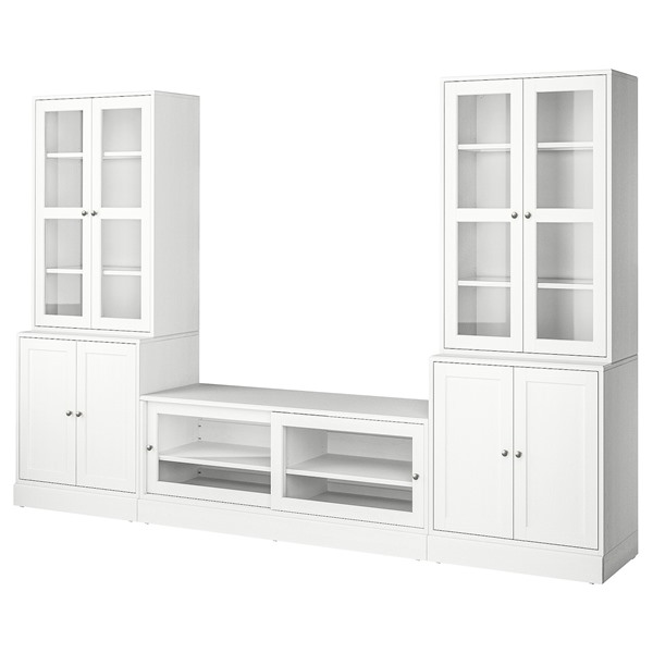 [IKEA/イケア/通信販売]HAVSTA ハーヴスタ テレビ受像機ゲーム盤/硝子扉, 白いこと[8](a)(99563147)