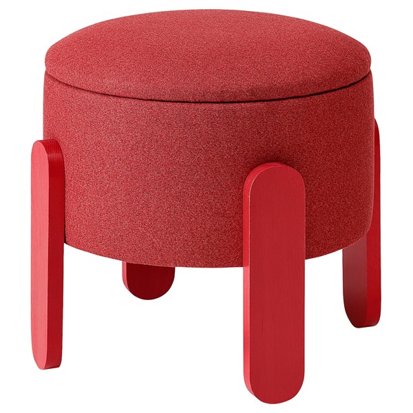 [IKEA/イケア/通信販売]FORLUNDA フォルルンダ プーフ, 納める付き添い人/トネルード 赤いこと[D](c)(40572747)