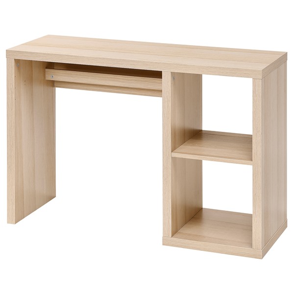 [IKEA/イケア/通信販売]KALLAX カラックス 事務机, ホワイトステイン/オーク材調[G](d)(70585102)
