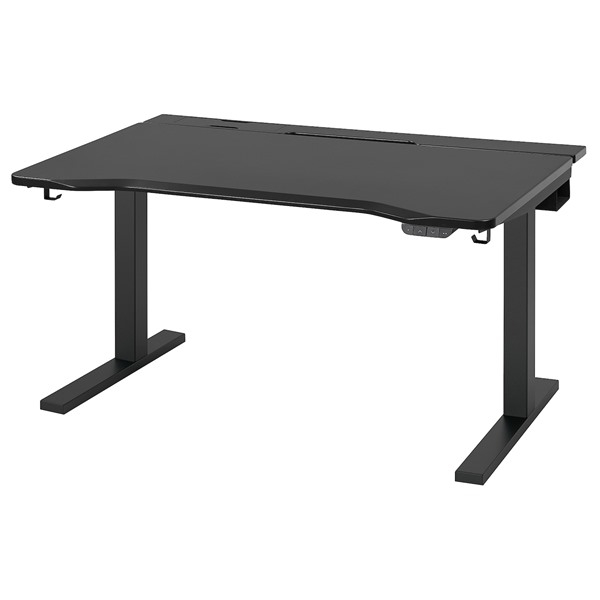 [IKEA/イケア/通信販売]UTMANING ウートマニング ゲーミングデスク 昇降式, 100V/黒いこと[3](a)(09571670)