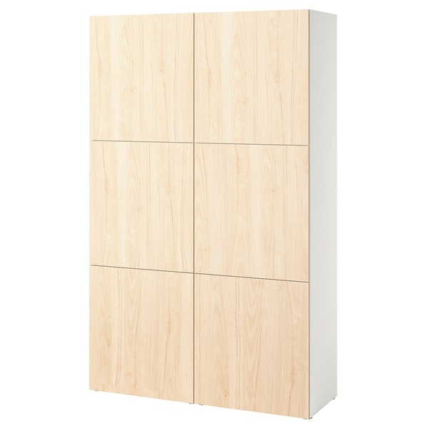 [IKEA/イケア/通信販売]BESTA ベストー 納めるズボン下 扉付, 白いこと フェーンリク/死灰[24](a)(99572161)