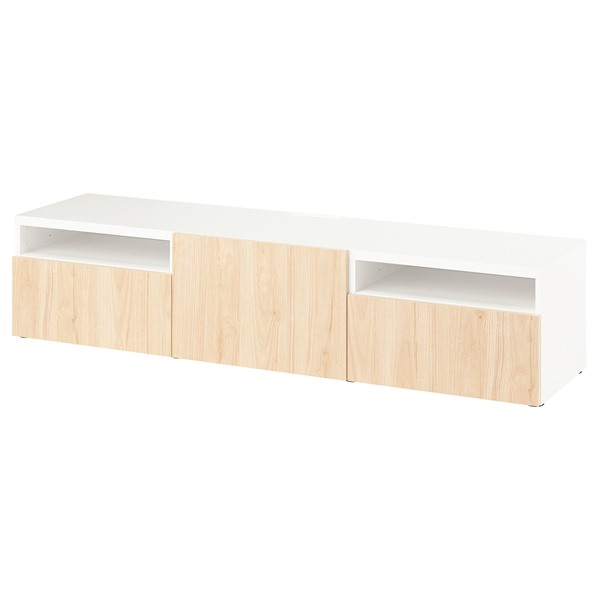 【美品】IKEA HAUGA ハウガ テレビ台 ホワイト 138x36x54 HAUGA ハウガ テレビ台, ホワイト, 138x36x54 cm - IKEA