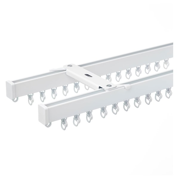 [IKEA/イケア/通販]VIDGA ヴィードガ カーテントラックセット 天井用 トラック2本, ホワイト[6](a)(79571676)