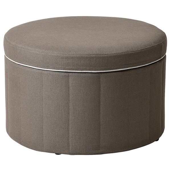 IKEA/イケア TOLKNING/トルクニング プーフ 収納付き 籐（705.126 