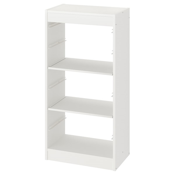 [IKEA/イケア/通販]TROFAST トロファスト 収納コンビネーション 棚板付き, ホワイト[EB](d)(69487683)