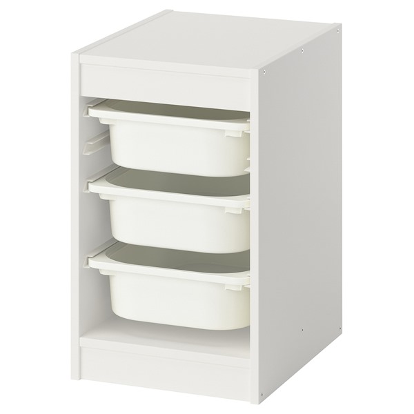 [IKEA/イケア/通信販売]TROFAST トロファスト 納めるズボン下, 白いこと/白いこと[4](d)(99583942)