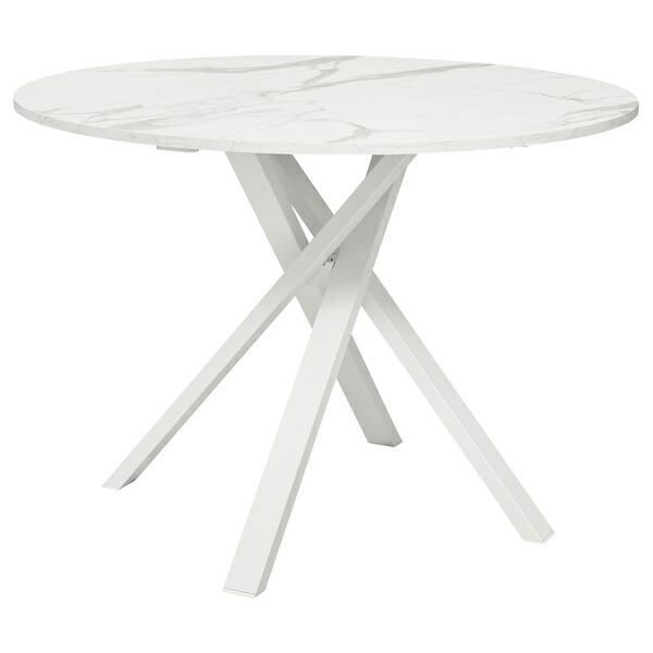 【and.ℹ︎ 】IKEA TORSBYトールスビー ダイニングテーブル TORSBY table, chrome plated/high gloss white, 531/8x331/2