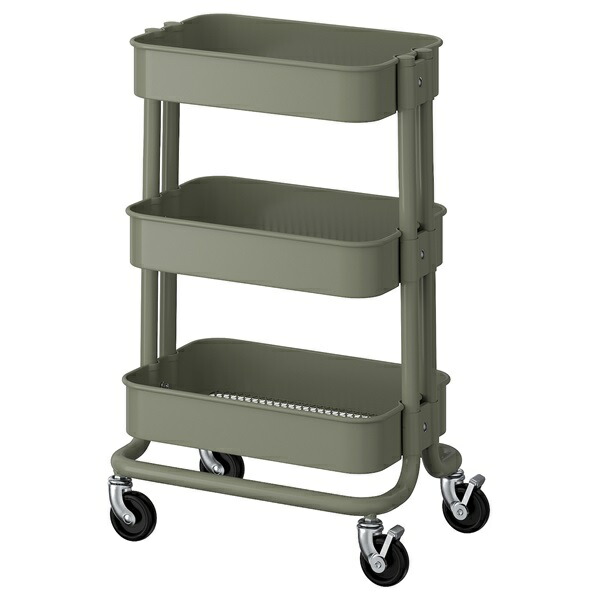 IKEA TROTTEN トロッテン ワゴン チャコール 80x40 cm IKEA TROTTEN トロッテン ワゴン チャコール 80x40 cm
