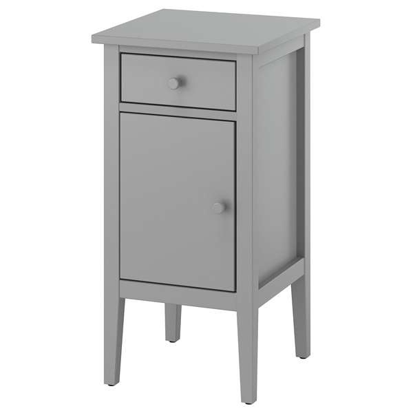 [IKEA/イケア/通販]GULLABERG グラベリ サイドテーブル, グレー/引き出し1段付き ドア付き[E](c)(70561766)