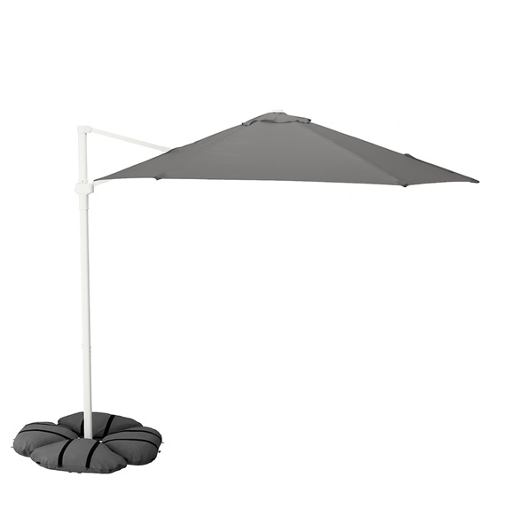 IKEA セグラロー ハンギングパラソル 330x240cm SEGLARÖ parasol canopy, anthracite, 330x240 cm - IKEA
