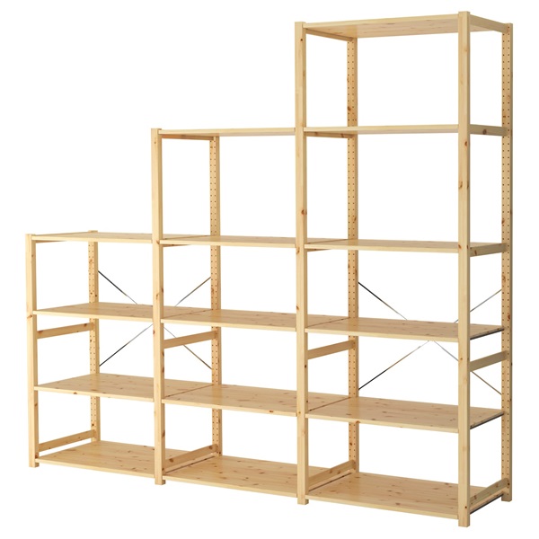[IKEA/イケア/通販]IVAR イーヴァル 3セクション/棚板, パイン材[21](a)(49581969)