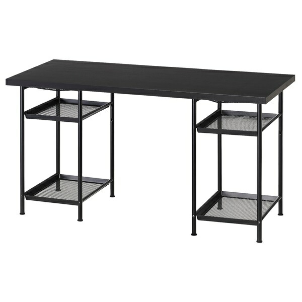 [IKEA/イケア/通販]LAGKAPTEN ラグカプテン / SPAND スペンド デスク, ブラックブラウン/ブラック[5](c)(19563863)｜WEBYセレクション　店