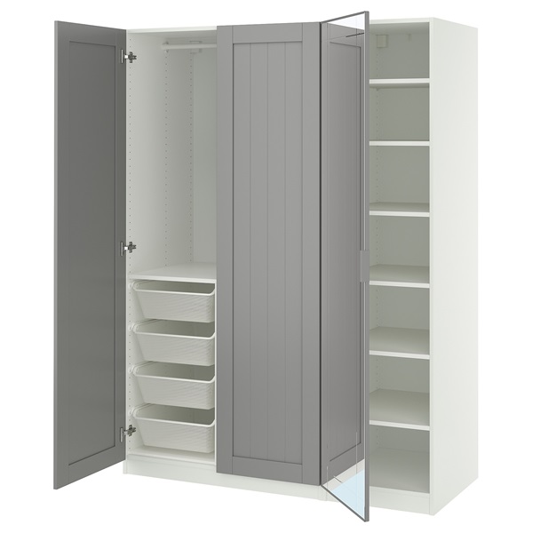 [IKEA/イケア/通信販売]PAX パックス / KAMMARTORP/GULLABERG カマルトルプ/グラベリ ワードローブコンビネーション[24](a)(29572541)
