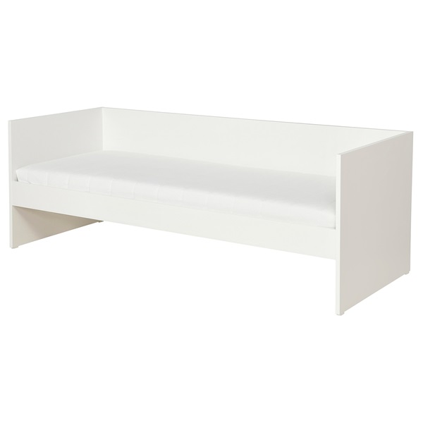 [IKEA/イケア/通販]VIHALS ヴィーハルス デイベッド マットレス1付き, ホワイト/オーフィエル ふつう[3](a)(59580554)