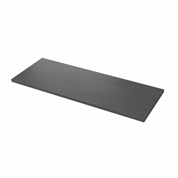 [IKEA/イケア/通信販売]SALJAN 大売り出しヤン 細工物いの一番, うす暗い薄墨色 石ころ調/ラミネート, 126x65x3.8 糎[I](a)(50609217)