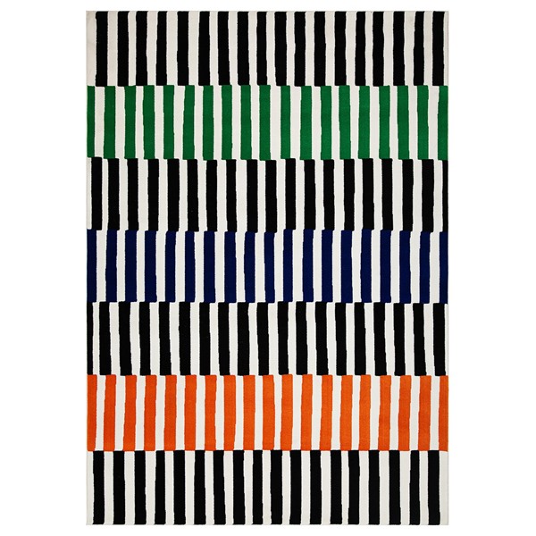 KLAPPERSTARR クラッペルスタッル シャギーラグ,ブルー/ハンドメイド KLAPPERSTARR クラッペルスタッル シャギーラグ, ブルー/ハンドメイド