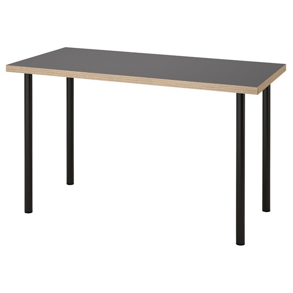 [IKEA/イケア/通販]LAGKAPTEN ラグカプテン / ADILS オディリス デスク, グレー/木目調 ブラック, 120x60 cm[5](c)(89584027)